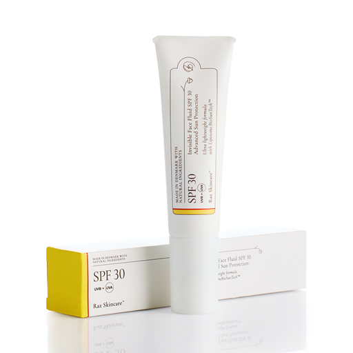 Raz Skincare Invisible Face Fluid Solcreme, SPF 30, 50 ml
