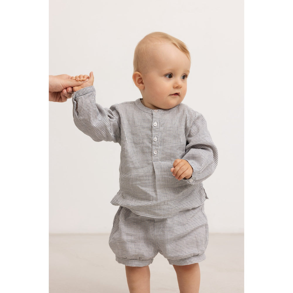 Køb MarMar Linen Mini Check Pabi S Shorts