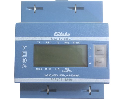 Eltako driefasenmeter DSZ15D-3x80A MID gekalibreerd