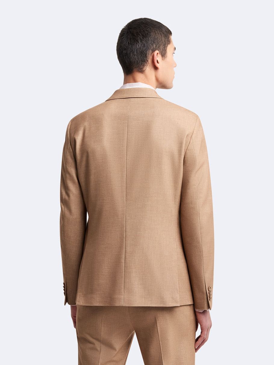 Veste coordonnable extra-slim faux uni