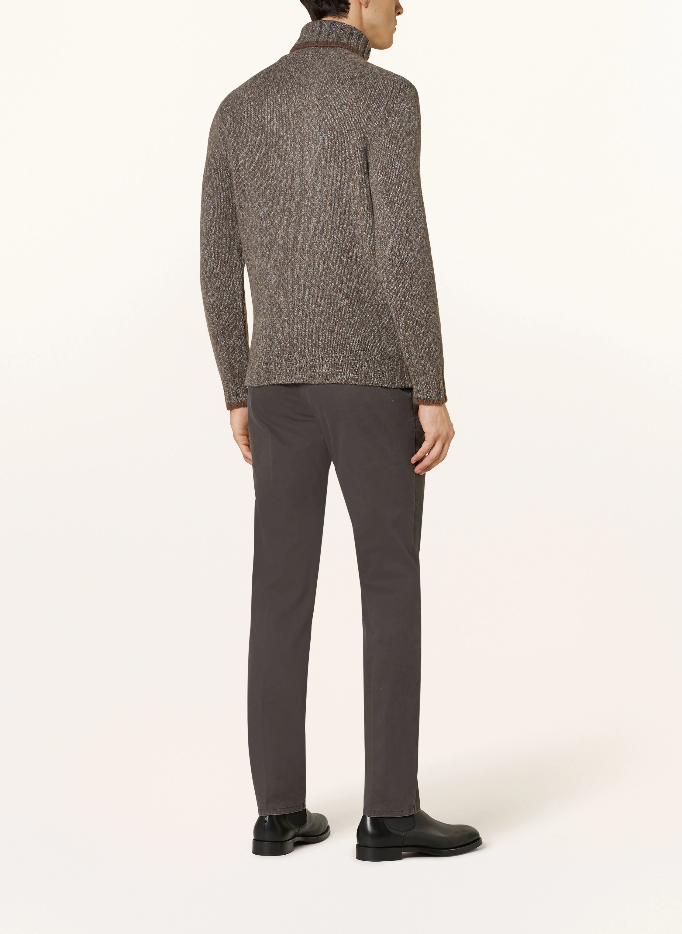 FEDELI Rollkragenpullover mit Alpaka