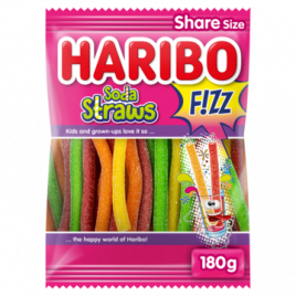 Haribo Soda straws fizz