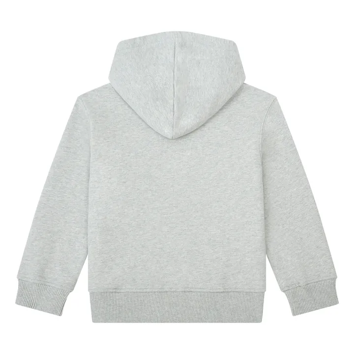 SMALLABLE BASICS Hoodie Garçon Zippé Coton Bio | Gris chiné