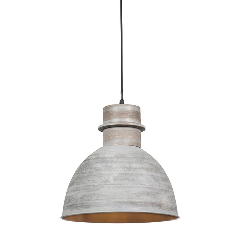 Set van 3 landelijke hanglampen grijs - Dory