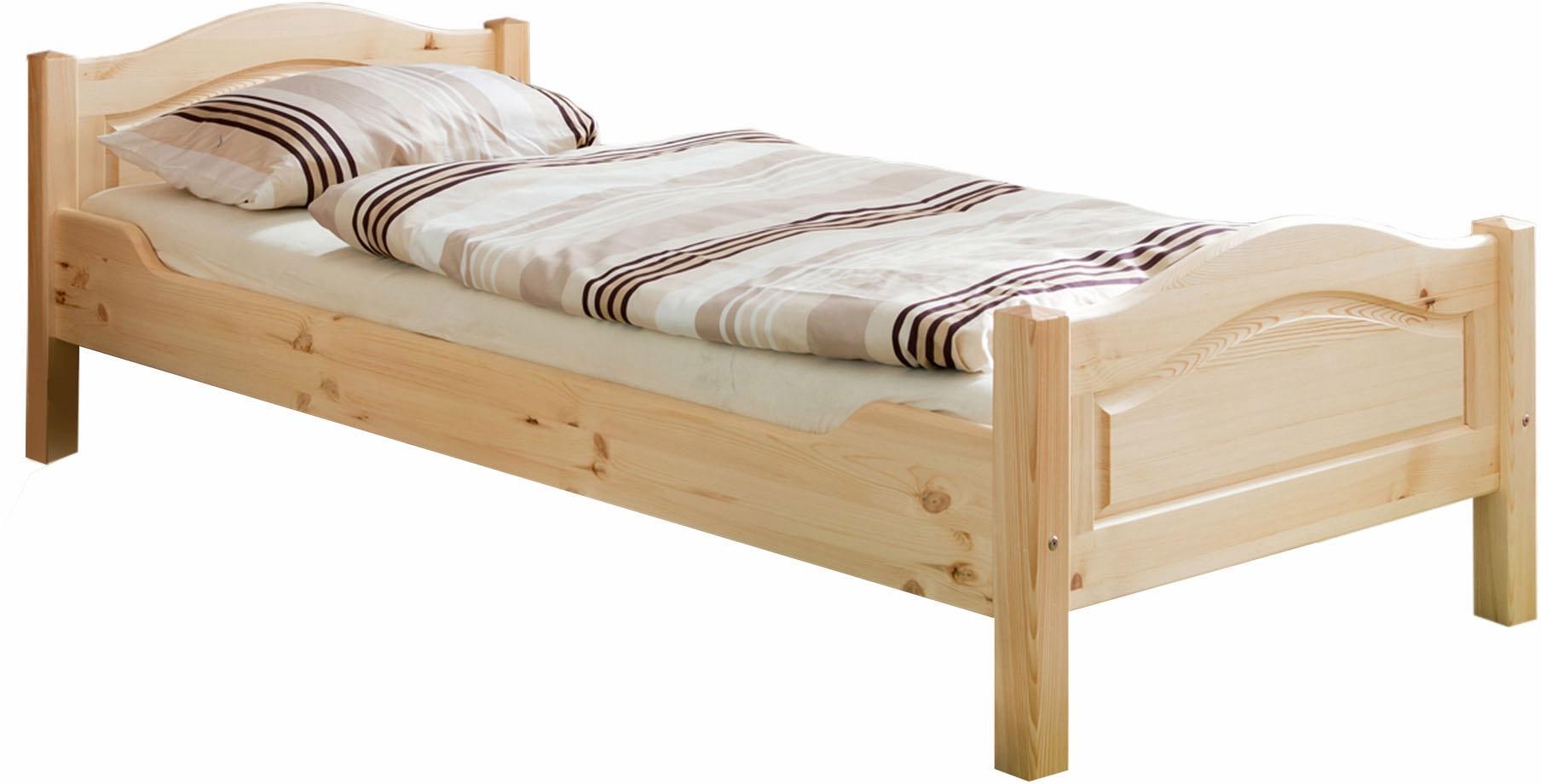 Ticaa Massivholzbett »Rita« Doppelbett, aus Kiefer Massivholz, inkl. Rollrost
