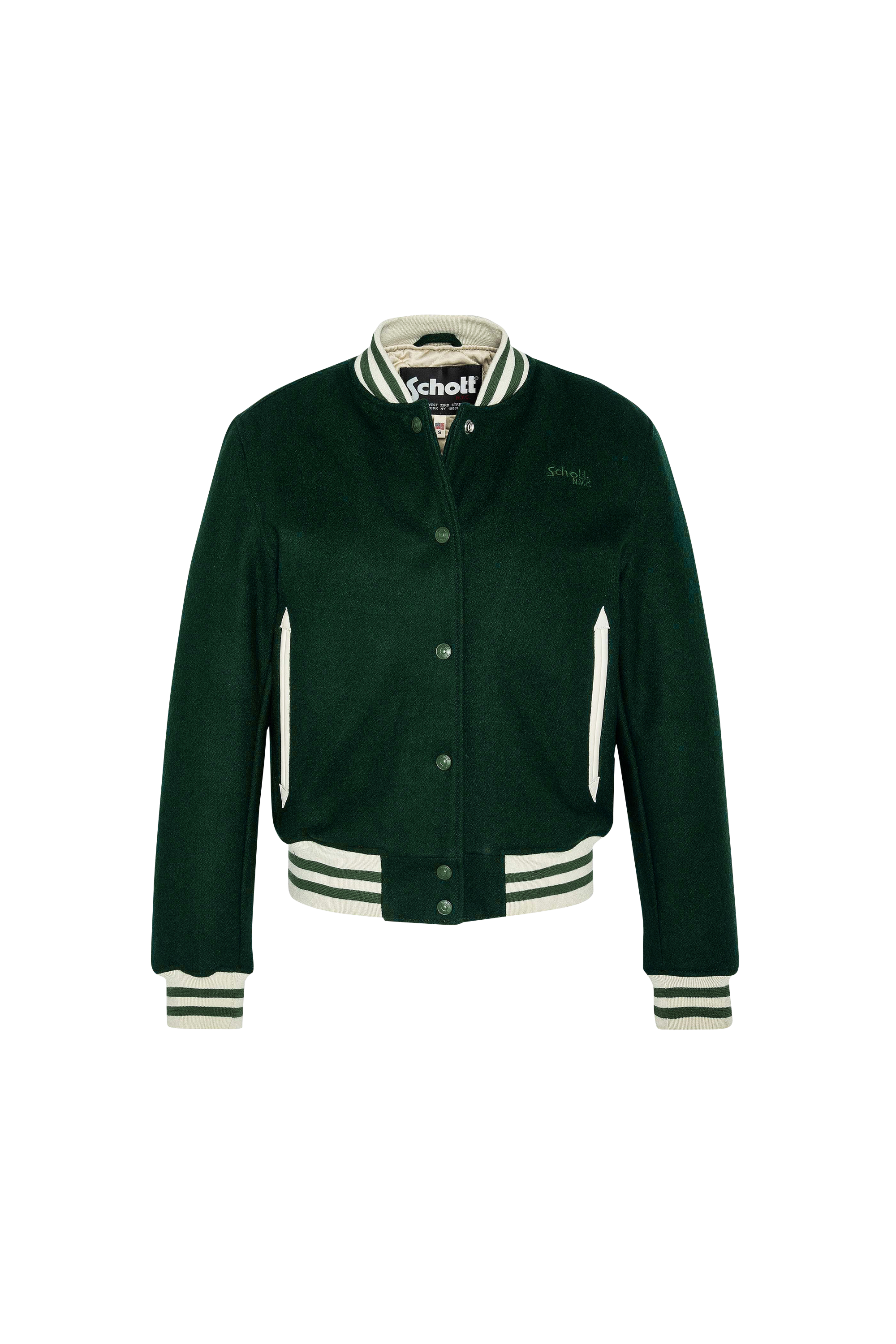 SCHOTT Blouson varsity Vert