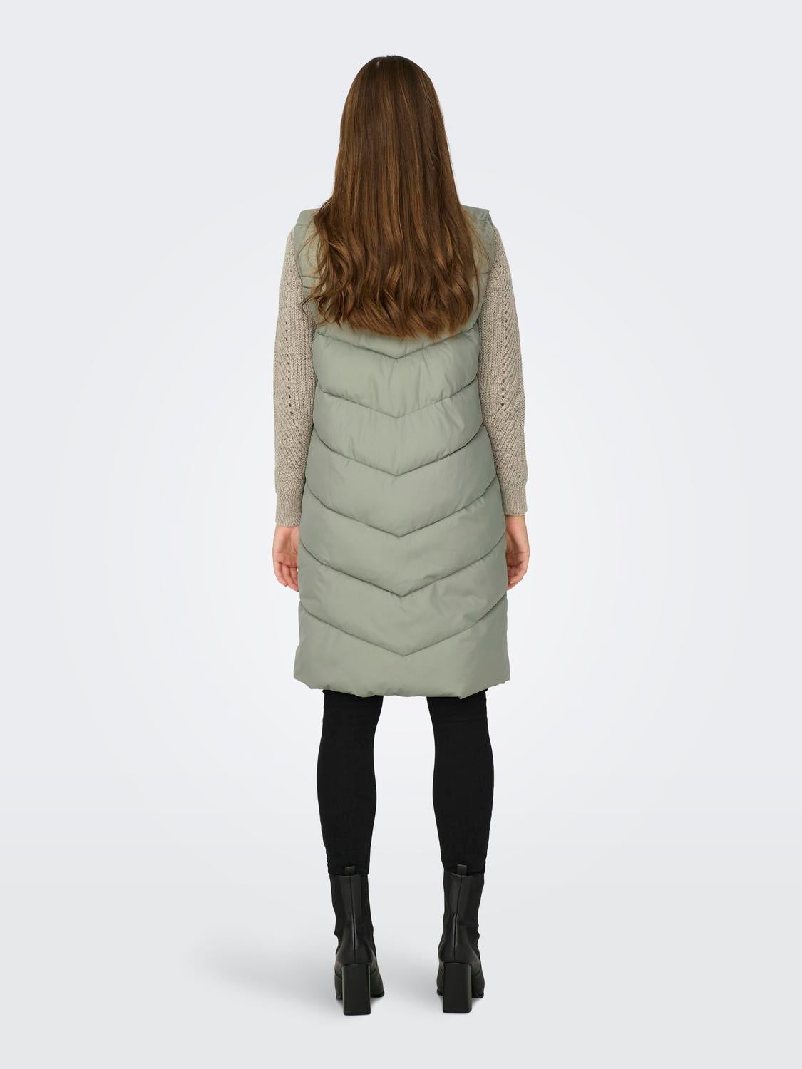 JDYFINNO Daunenweste Seagrass