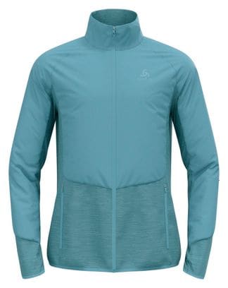 Veste Manches Longues Odlo Run Easy Warm Bleu