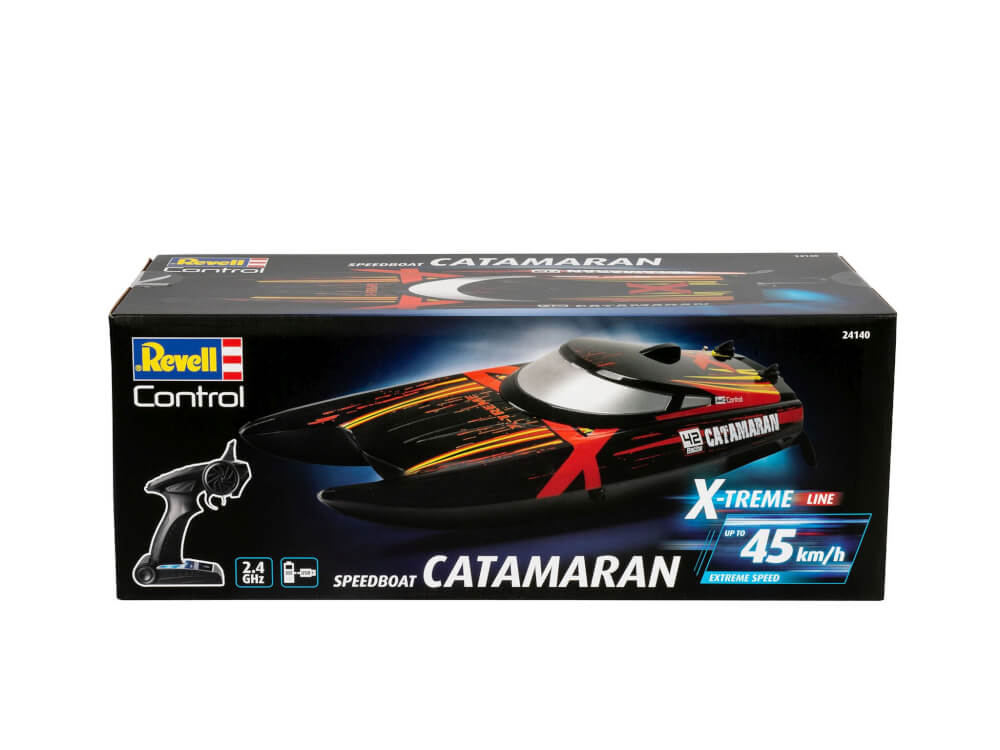 RC X-TREME Boat Catamaran, Revell Control Ferngesteuertes Boot