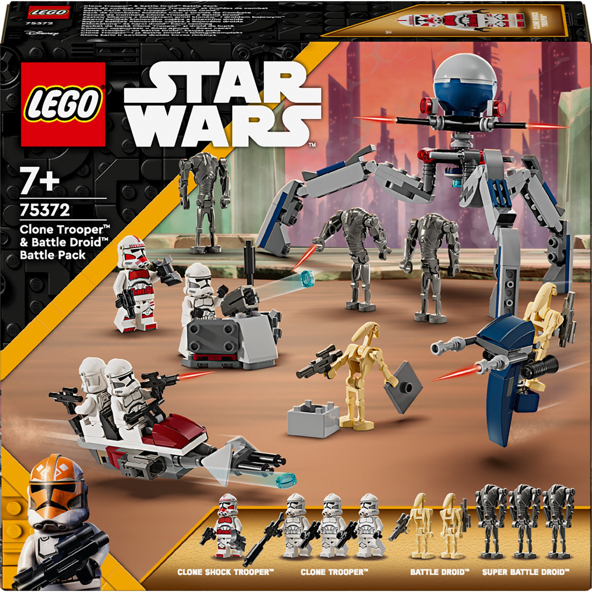 LEGO Konstruktionsspielzeug LEGO Star Wars Clone Trooper & Battle Droid Battle Pack