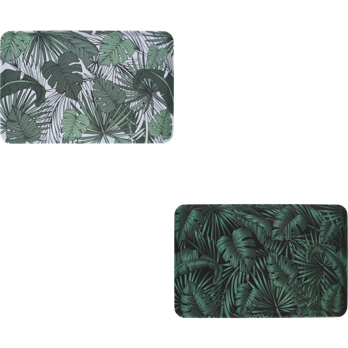 PLATEAU MELAMINE DECOR JUNGLE 30X22CM