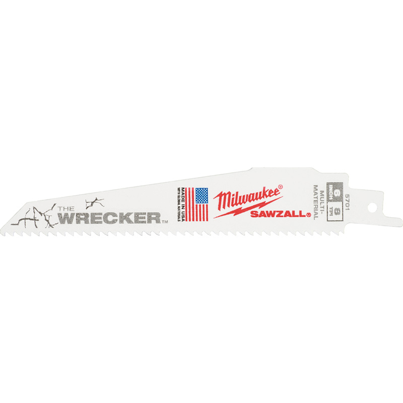 Milwaukee Reciprozaagblad Sawzall multi mat. Wrecker 150mm 7/11-Tpi