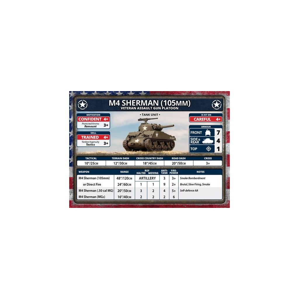 Flames of War - M4 Sherman (105mm) Assault Gun Platoon