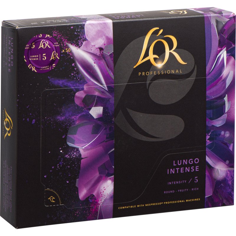 Capsule de café L'OR Professionel Suprême Lungo Intense - Boite de 50 - Compatible Nespresso Professionnel
