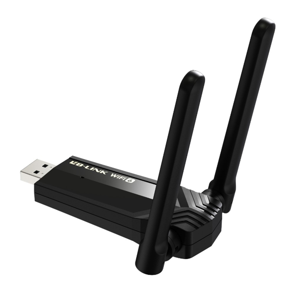 (1200Mbit/s) AX1800 5Ghz / 2.4Ghz Dualband USB 3.0 WLAN / WiFi Stick Dongle Netzwerk Adapter - Schwarz