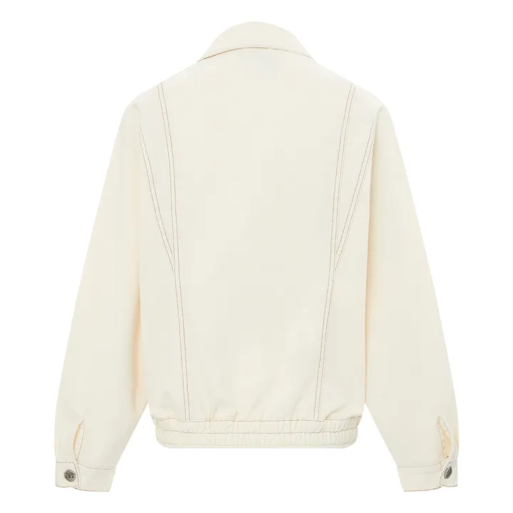 Alma Deia Blouson Denim Coton Bio | Blanc cassé