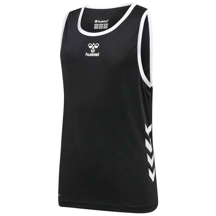 Hummel Maillot de basket - Noir/Blanc Enfant