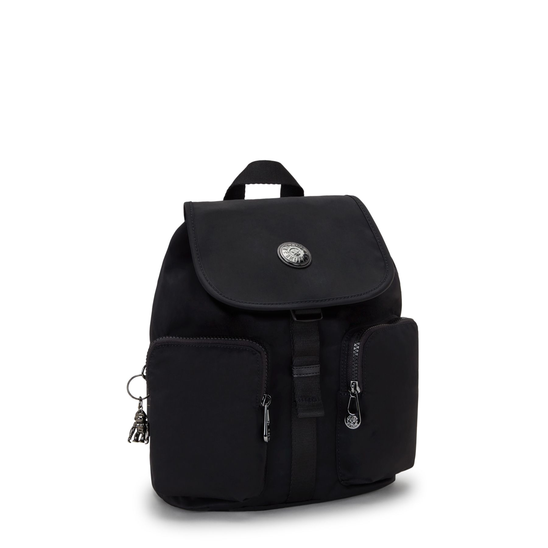 ANTO S Petit sac à dos avec cordon de serrage et poches avant - Endless Black