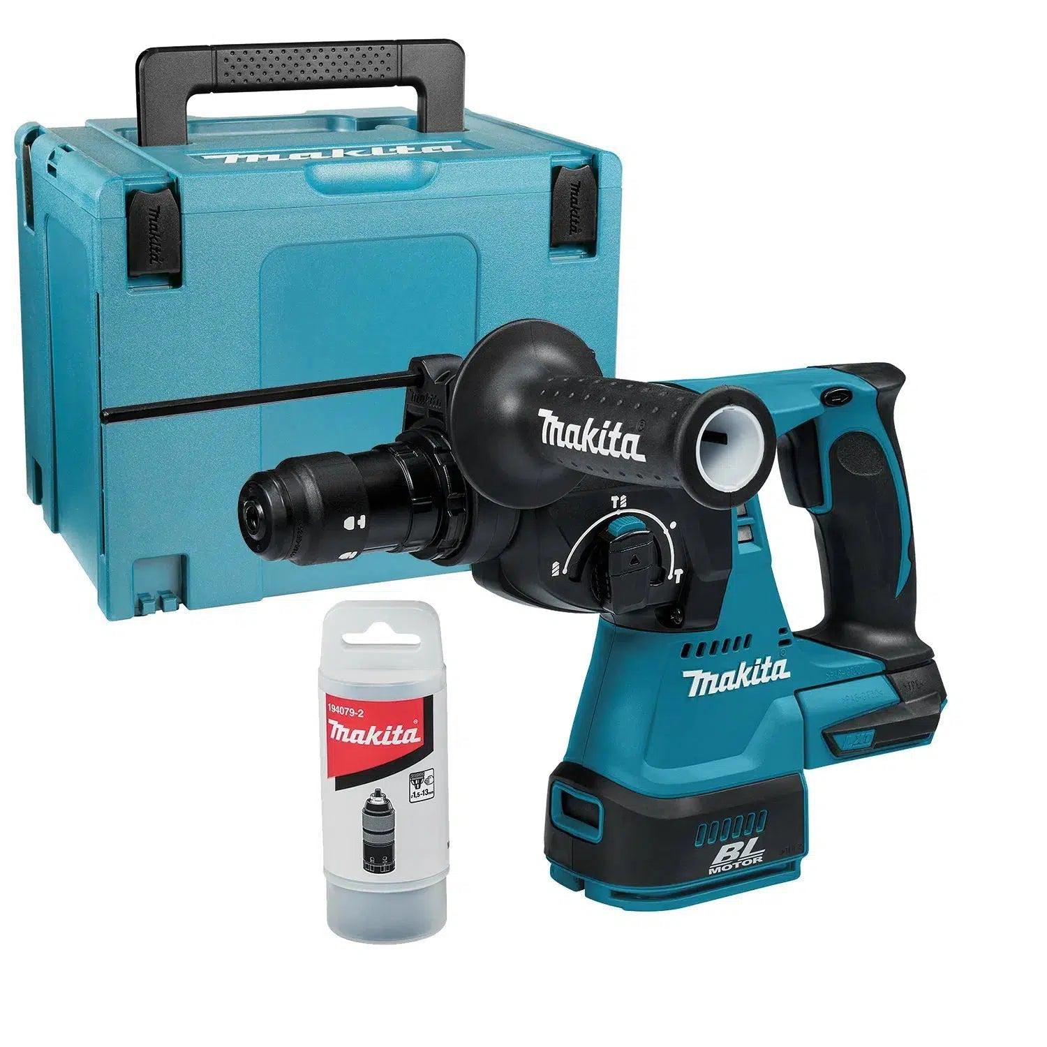 Makita DHR243ZJ Accu combihamer SDS-Plus 2,0J   snelwisselboorkop 18V Basic Body in Mbox