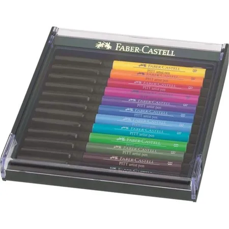 Faber-Castell Tuschestift PITT artist pen brush Basic, 12-teilig