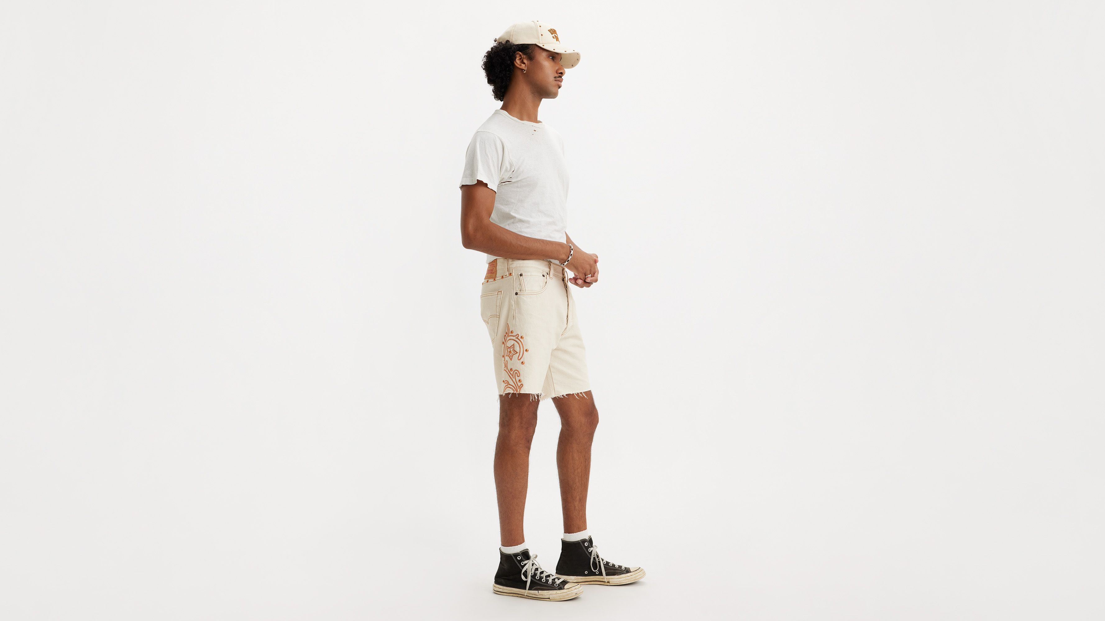Levi's® Pride Short 501® '93 effiloché - Rodeo Boots Short - Blanc
