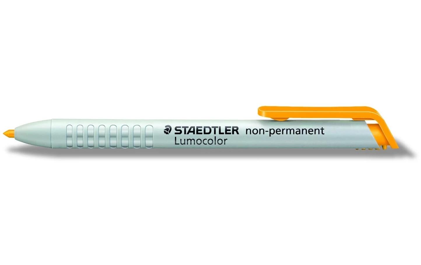 Non-permanent Marker Lumocolor 768 GelbDruckstift mit bequemer Einhandbedienung