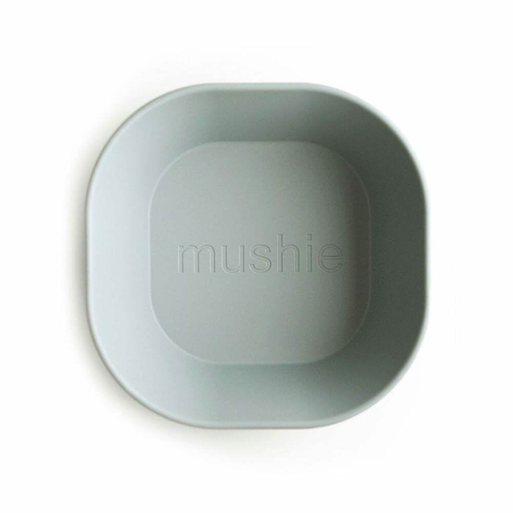 Mushie Kommen Set Vierkant Sage2 stuks