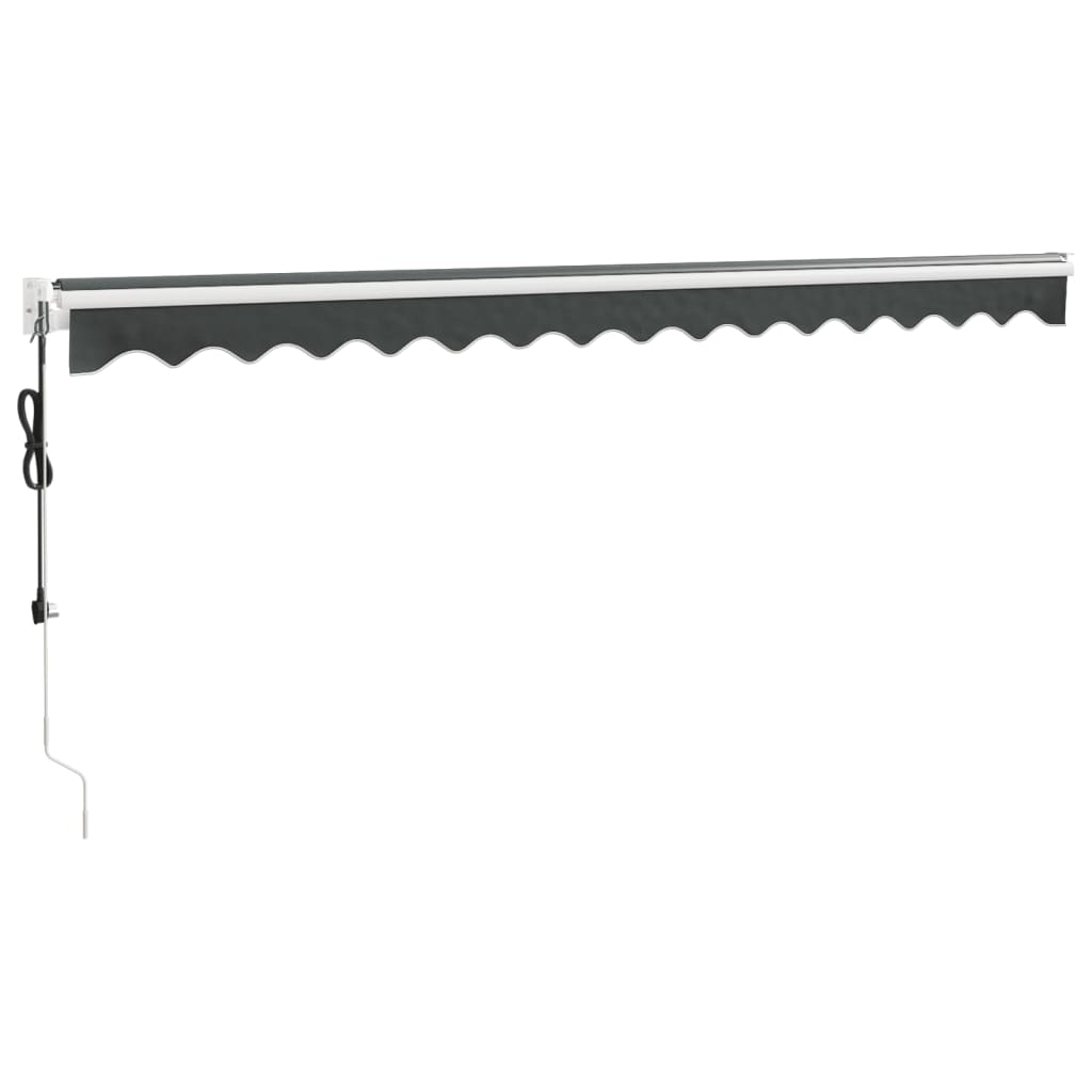 Auvent rétractable automatique anthracite 4x3 m