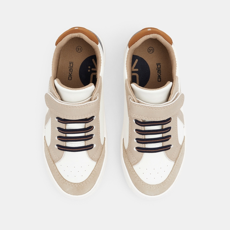 Baskets street basses beige garçon