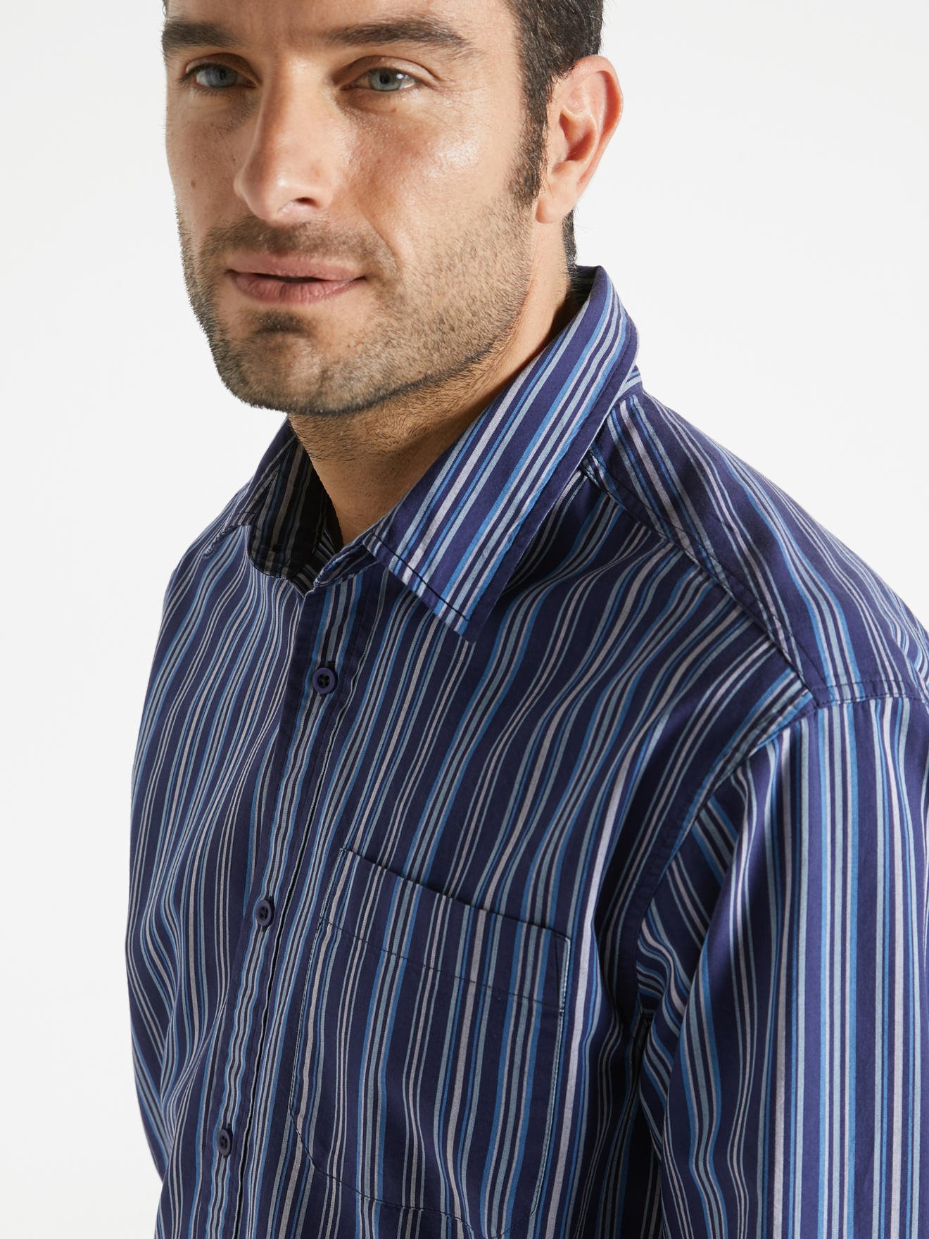 Chemise manches longues pur coton