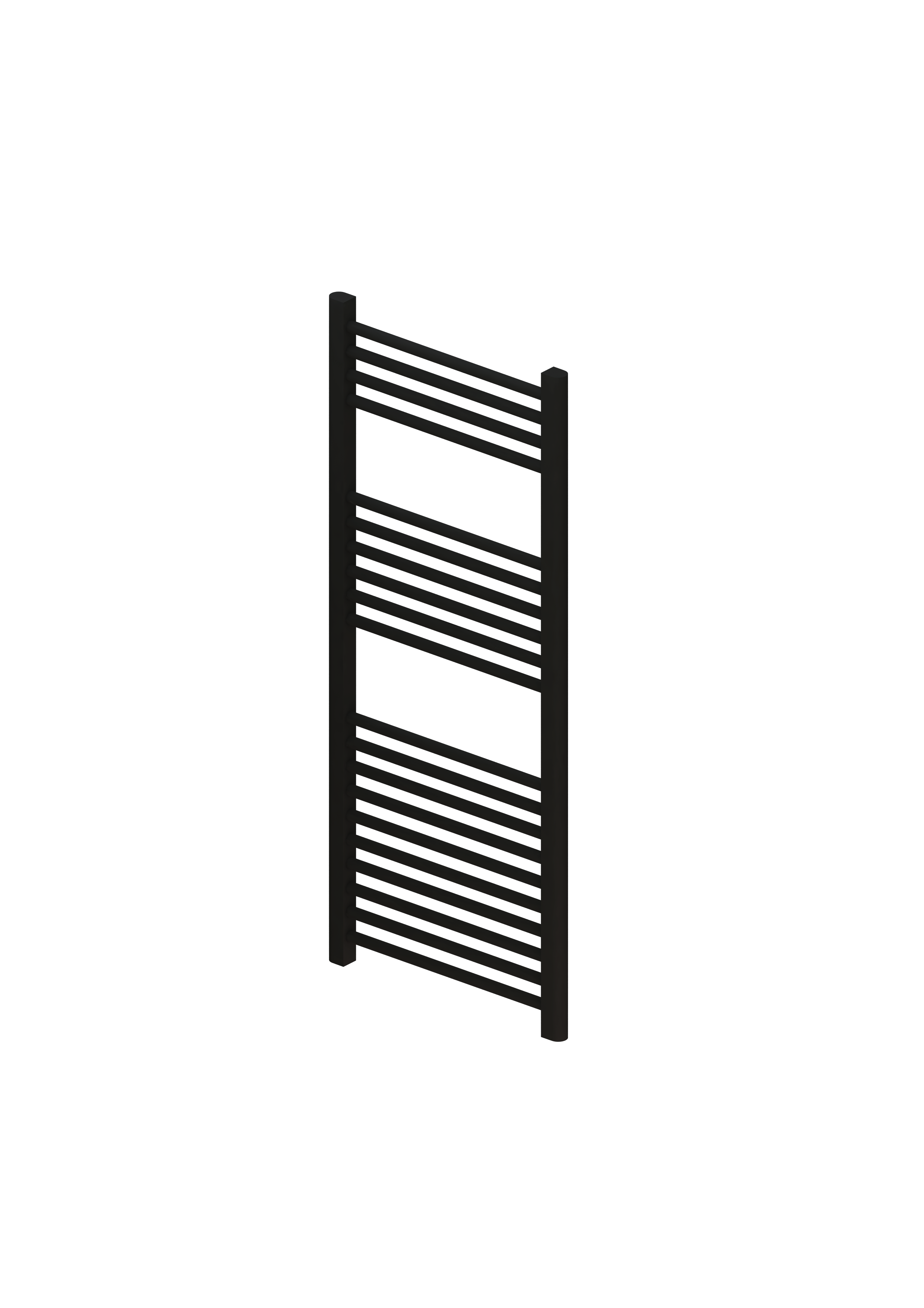 Eastbrook Wingrave verticale verwarming 120x50cm mat zwart 611 watt