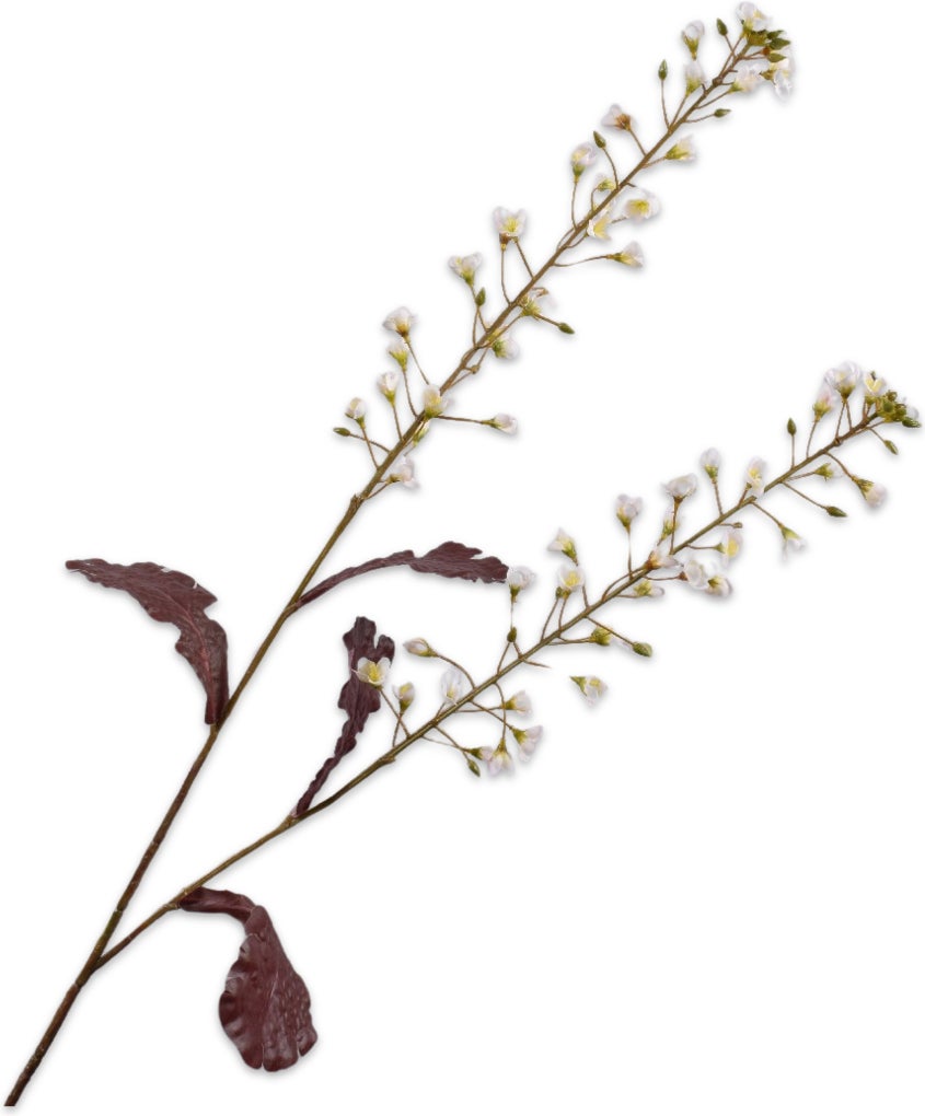 Silk-ka kunstbloem Heuchera wit 85 cm