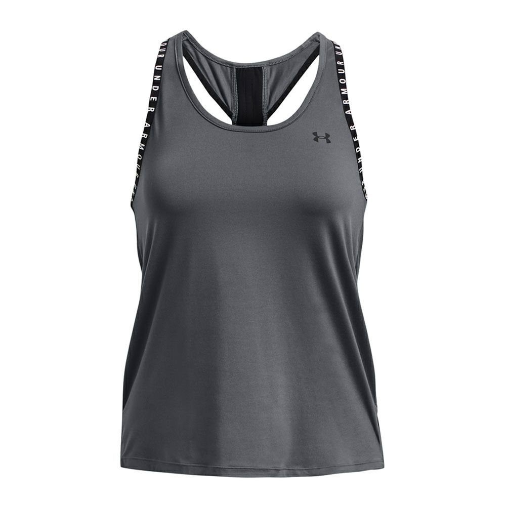 Under Armour UA KNOCKOUT - Débardeur Femme pitch gray/white/black