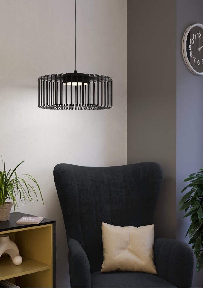 EGLO - Ginestrone-Z pendel sort Ø45 - RGB + TW - Zigbee, Bluetooth