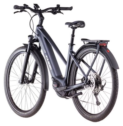 VTC Électrique Cube Touring Hybrid Pro 625 Trapeze Shimano Cues 11V 625 Wh 700 mm Gris Metallic 2025