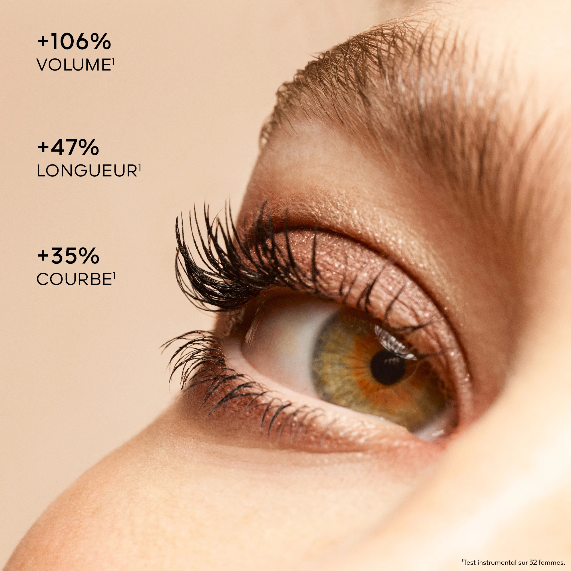 NOIR G Mascara courbe volume intense 24h |- Marron