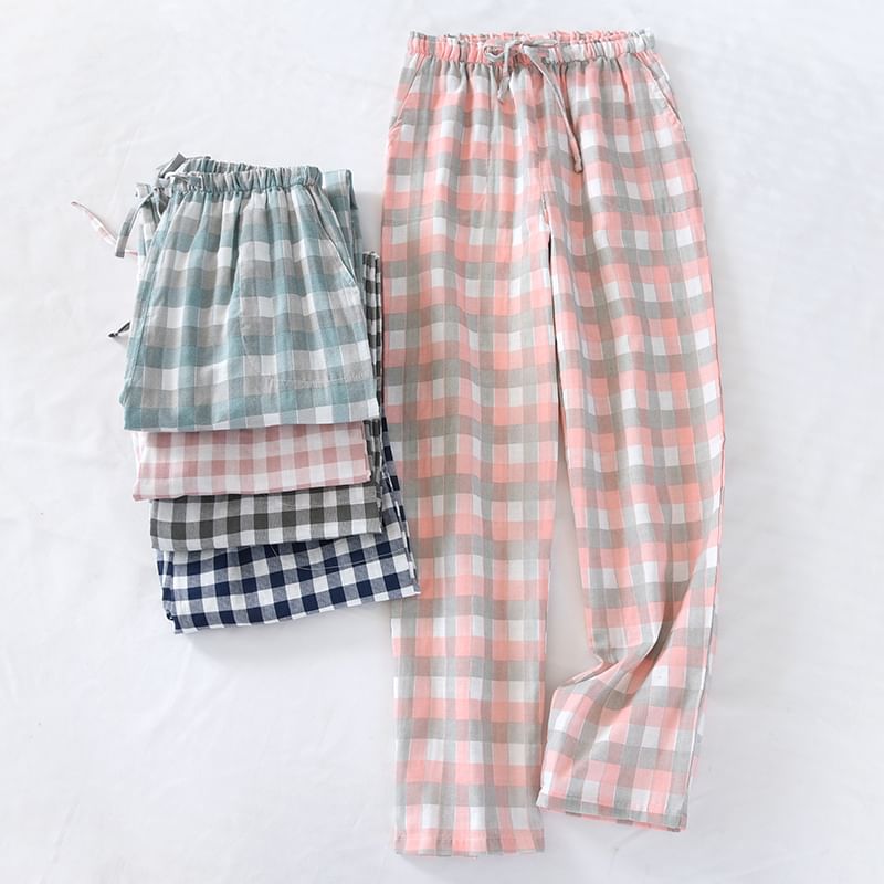 Finlies - Bijpassende geruite pyjamabroek voor koppels