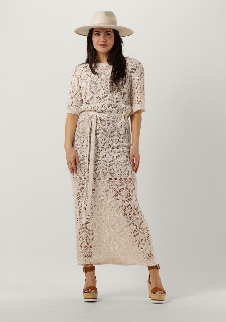 SEMICOUTURE zand semicouture maxi jurk cyrilla dress