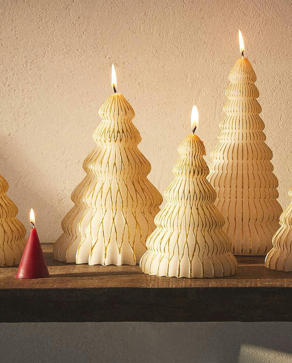 VELA DECORATIVA PARA ÁRVORE DE NATAL
