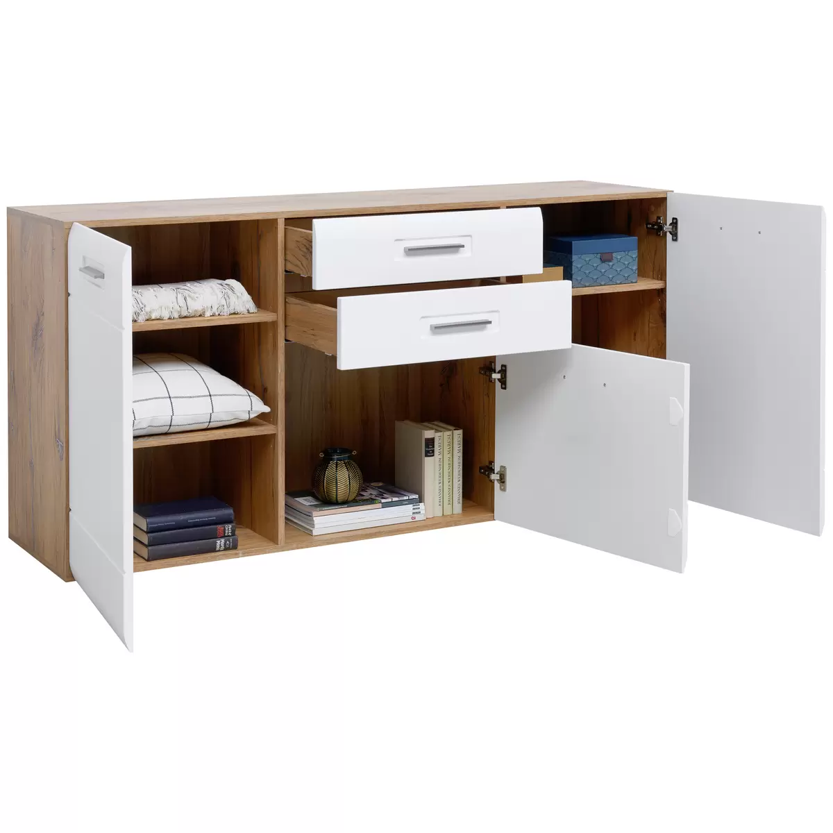Sideboard Auris Eiche,weiss