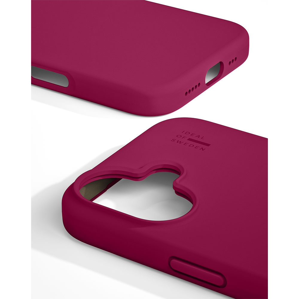 iPhone 16 Plus MagSafe Silikon Hülle Case Recycled (IDSICMS-I2467-521) - Cranberry