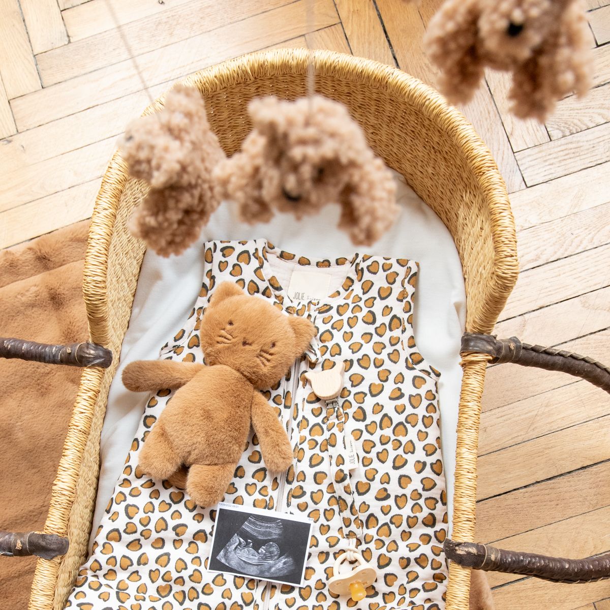 Gigoteuse tachetée léopard marron - Chaton
