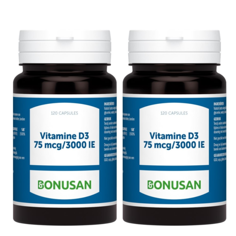 Bonusan Vitamine D3 75 mcg 3000IE 240 Capsules