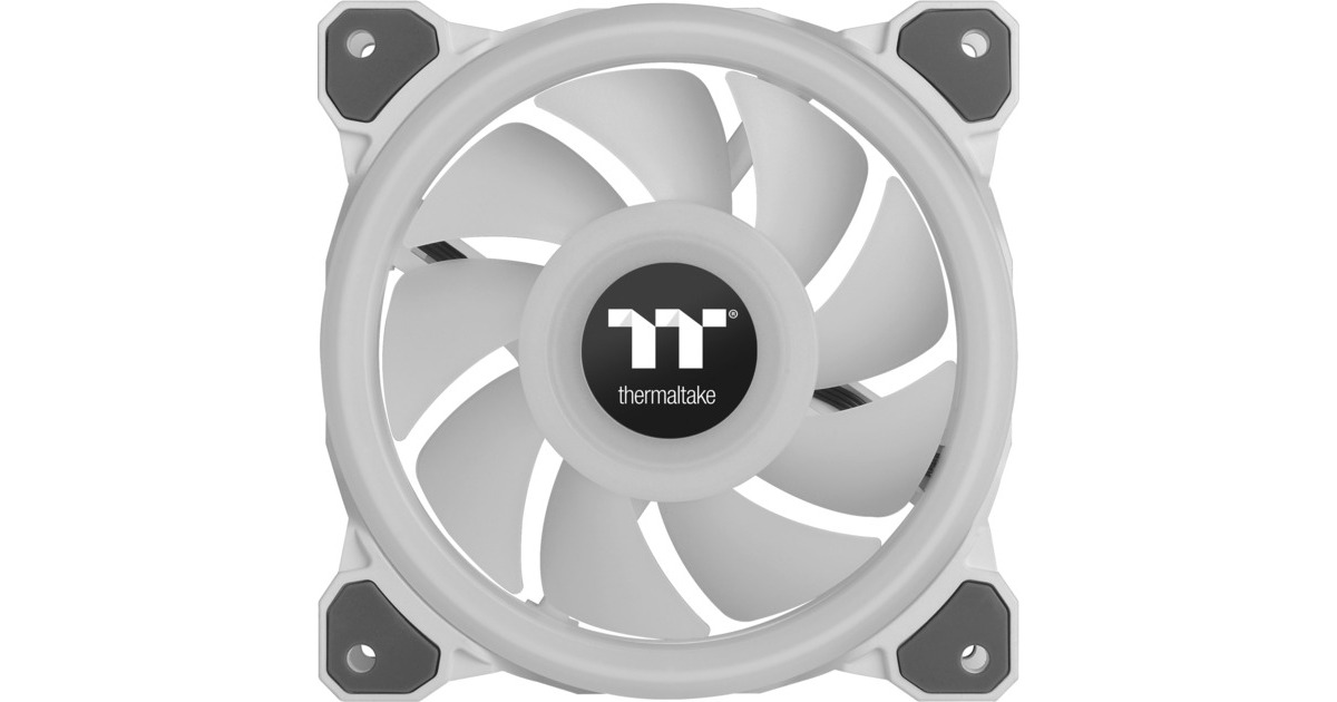 ThermaltakeRiing Quad 14 RGB Radiator Fan TT Premium Edition Single Fan Pack case fan  (Wit, 140 x 140 x 25 mm)