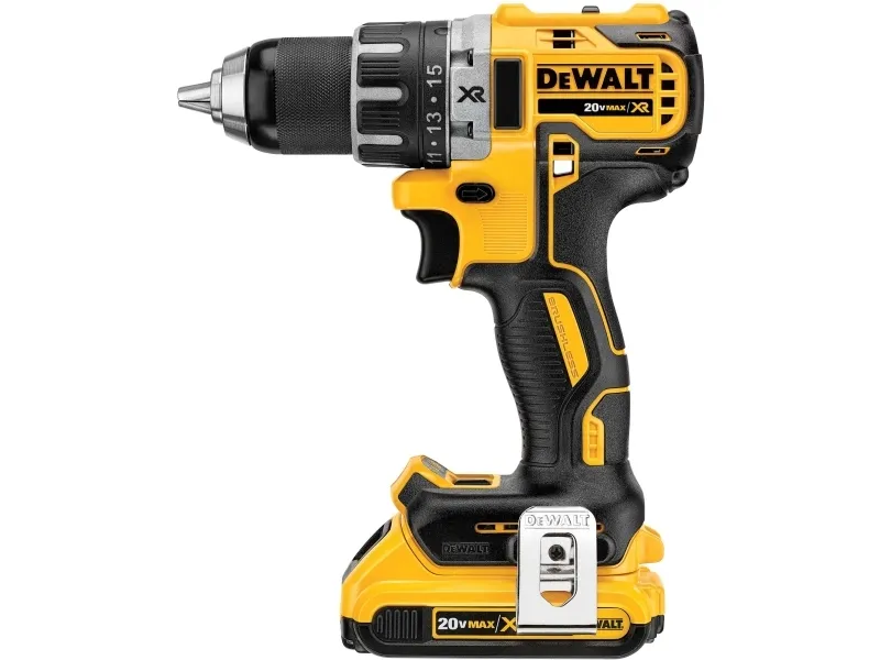 DeWALT DCD791D2-QW - Bor/driver - ledningfri - 2-hastigheders - nøgleløs borepatron 13 mm - 70 N·m - 2 batterier - 18 V