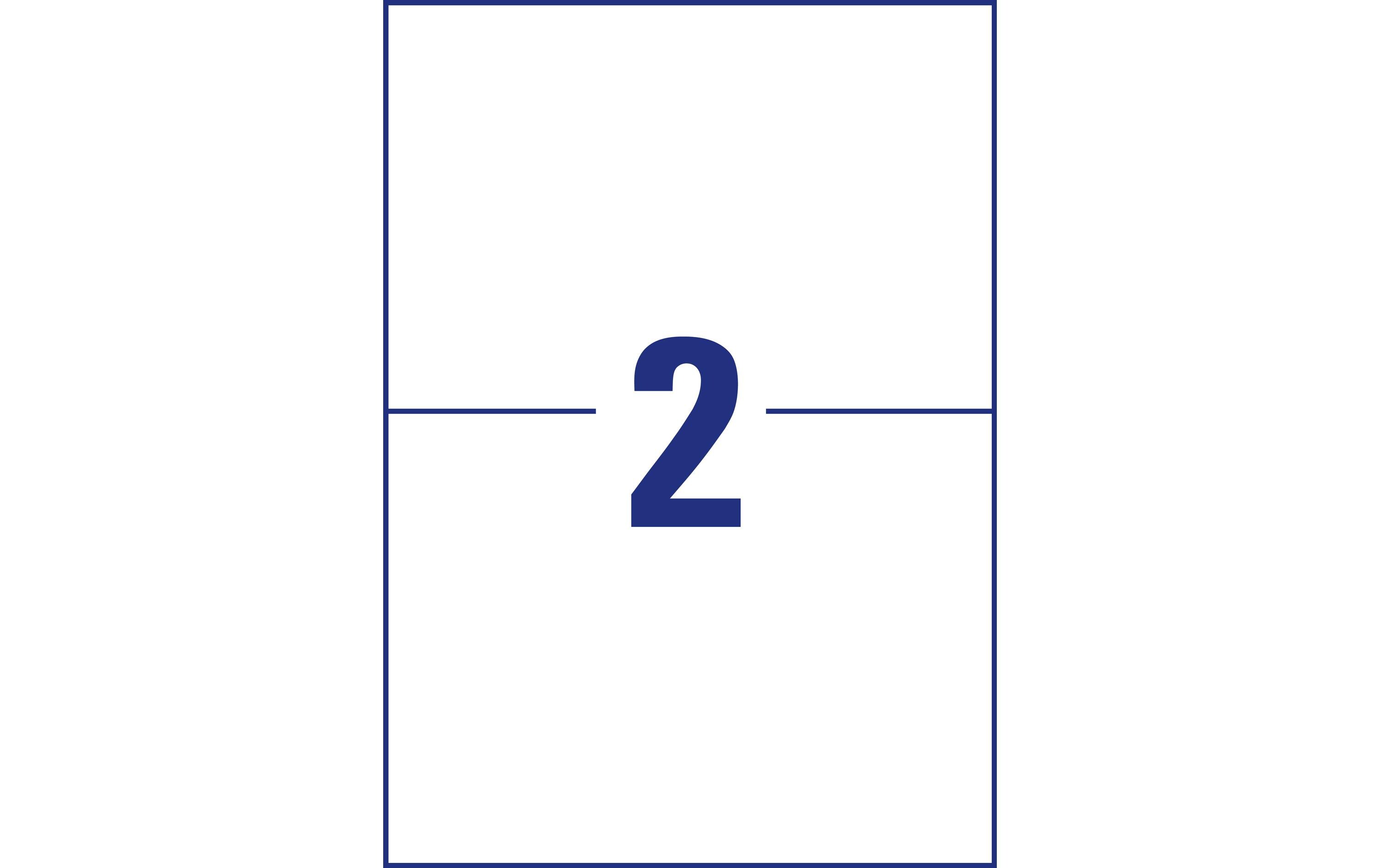 Universal-Etiketten 6176 210 x 148 mm, 30 BlattWeisse Aufkleber, permanent haftend
