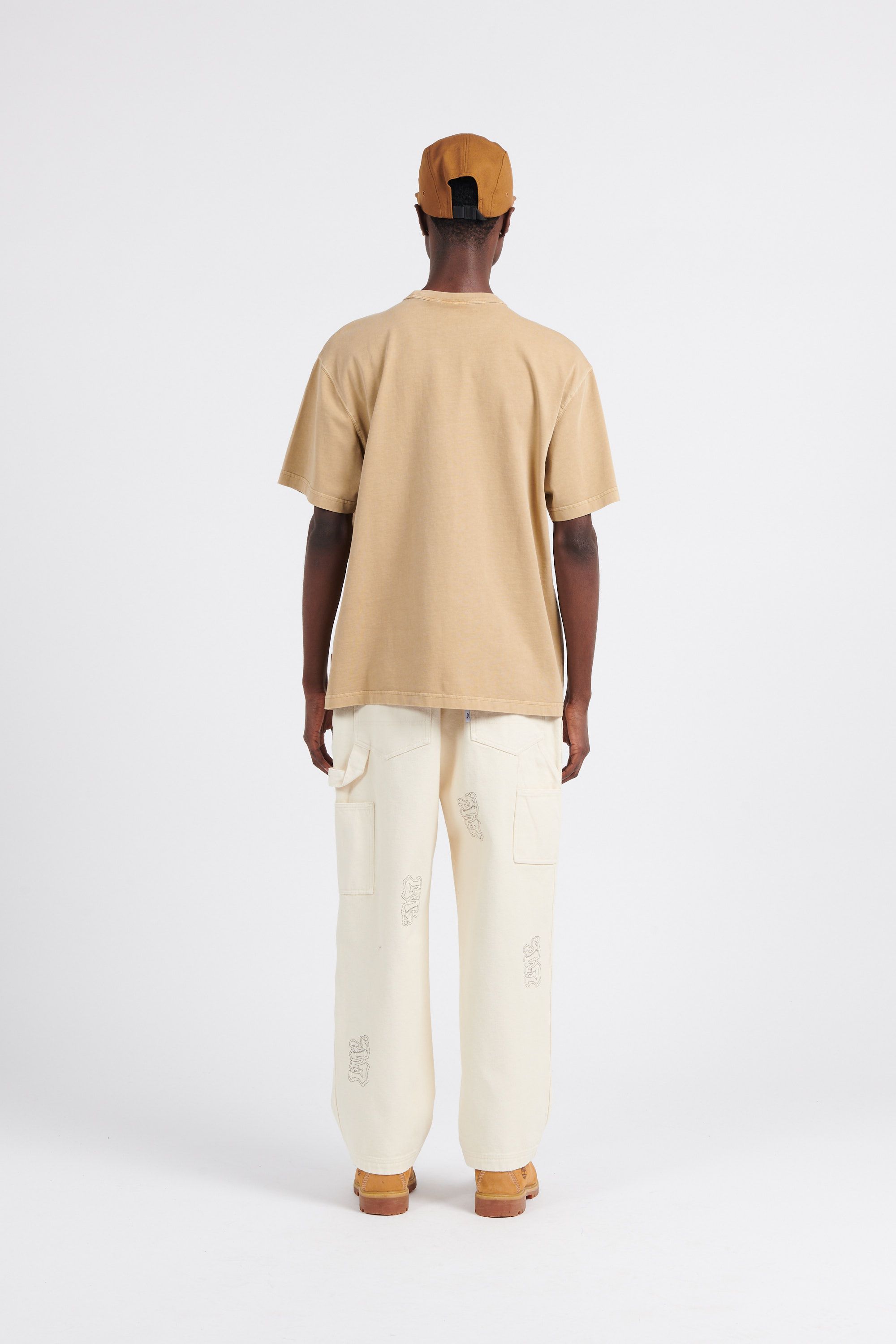 LOST MANAGEMENT CITIES Pantalon GRAFFITI CARPENTER PANTS Beige