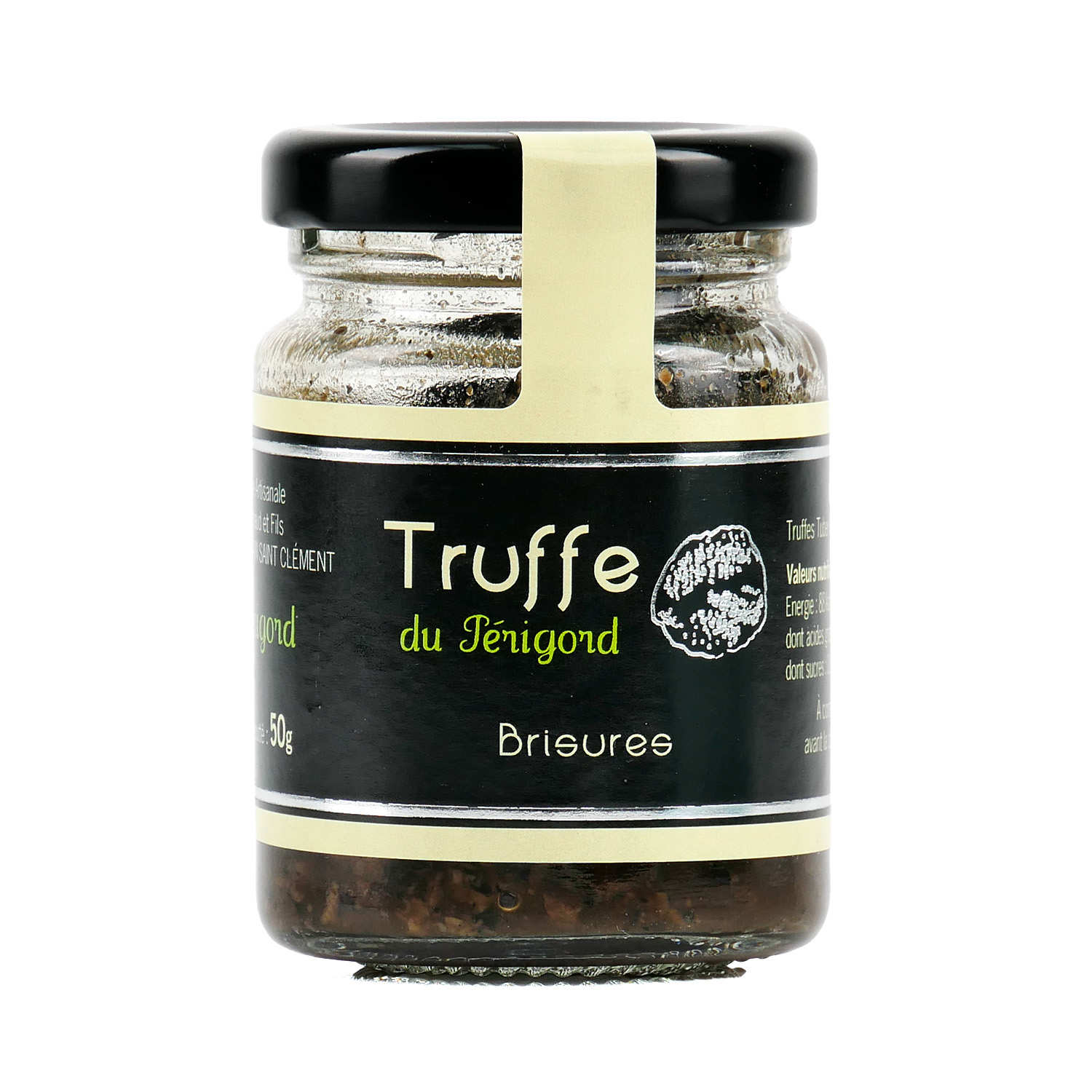 Brisures de truffes noires du Périgord (tuber melanosporum)