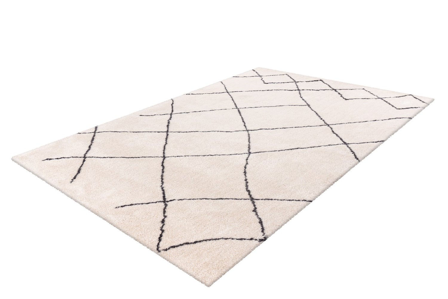Oasisic Ivory hoogpolig tapijt, 25 mm, modern, 80 x 150 cm