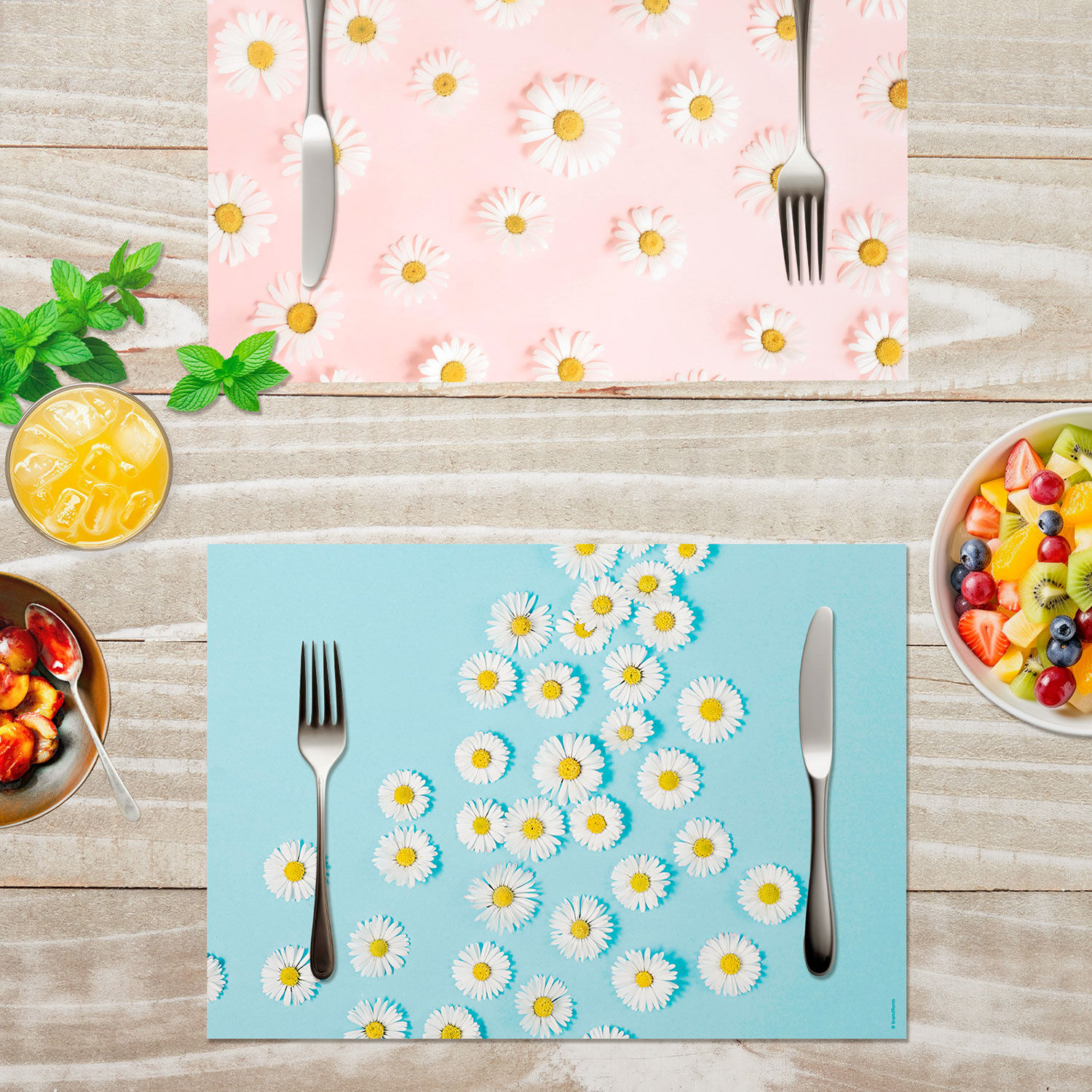 Papiertischset Daisy